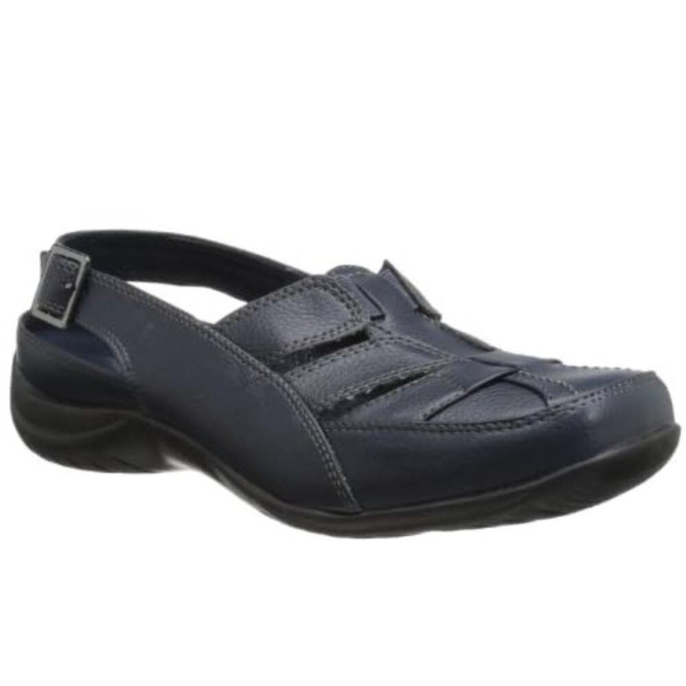 New Easy Street Comfort Faux Leather Flats SIZE 6 Cottage Fisherman Slip On NIB